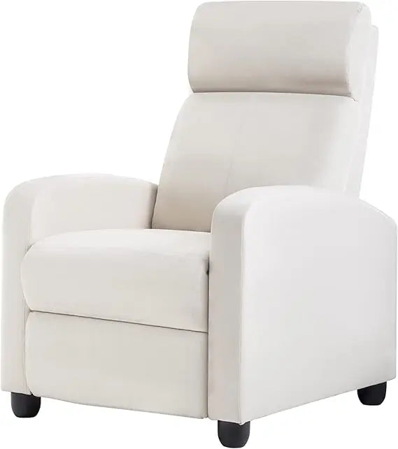 Recliner Chair for Living Room Massage Reading Sofa Home Theater Seating Modern Reclining Easy Lounge with PU Leather Padded Sea