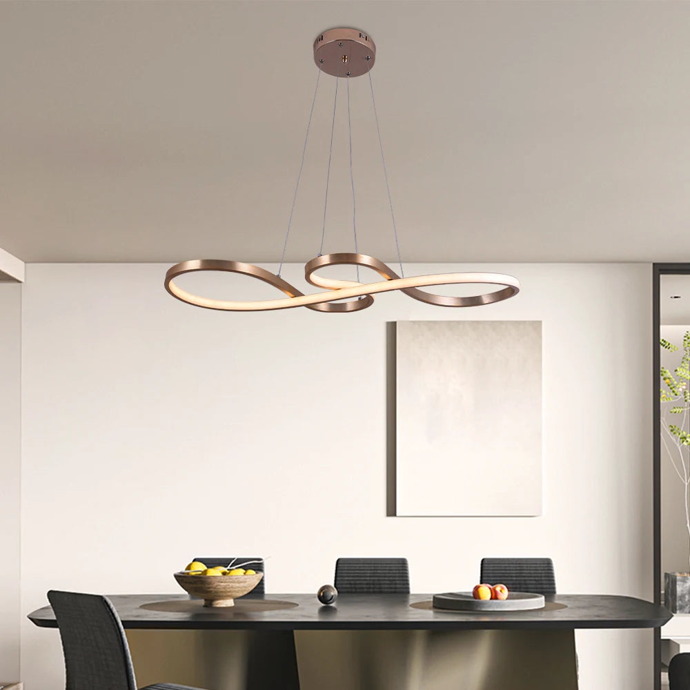 Modern Chandelier Pendant Light/ Acrylic/ Note Dimmable Led Ceiling Lamp/ Dining/ Living Room/ Hotel Decor/ Hanging Fixture
