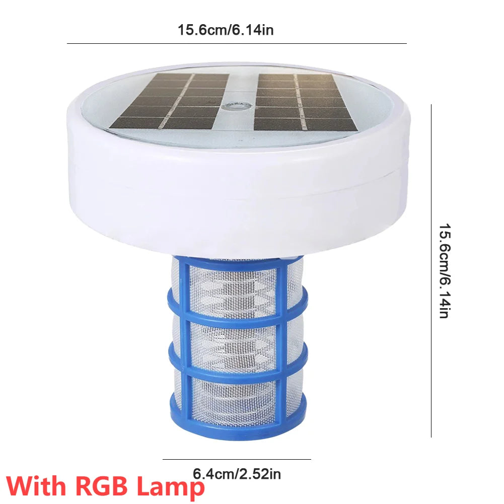 Solar Pool Ionizer Purifier/ Kills-Algae/ Swimming Pool Water Purifiers/ Chlorine-Free Sun Shock &/Water Purifier For Outdoor Hot Tub