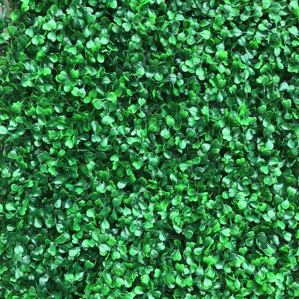 12 PCS Artificial Plant Wall Panels - 100% PE Material & Waterproof, High-Density Realistic Grass, Snap-on Design for Indoor/Outdoor