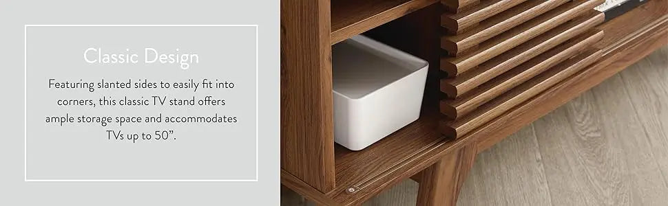 Modern Low Profile Corner Media TV Stand 15 x 46 x 23