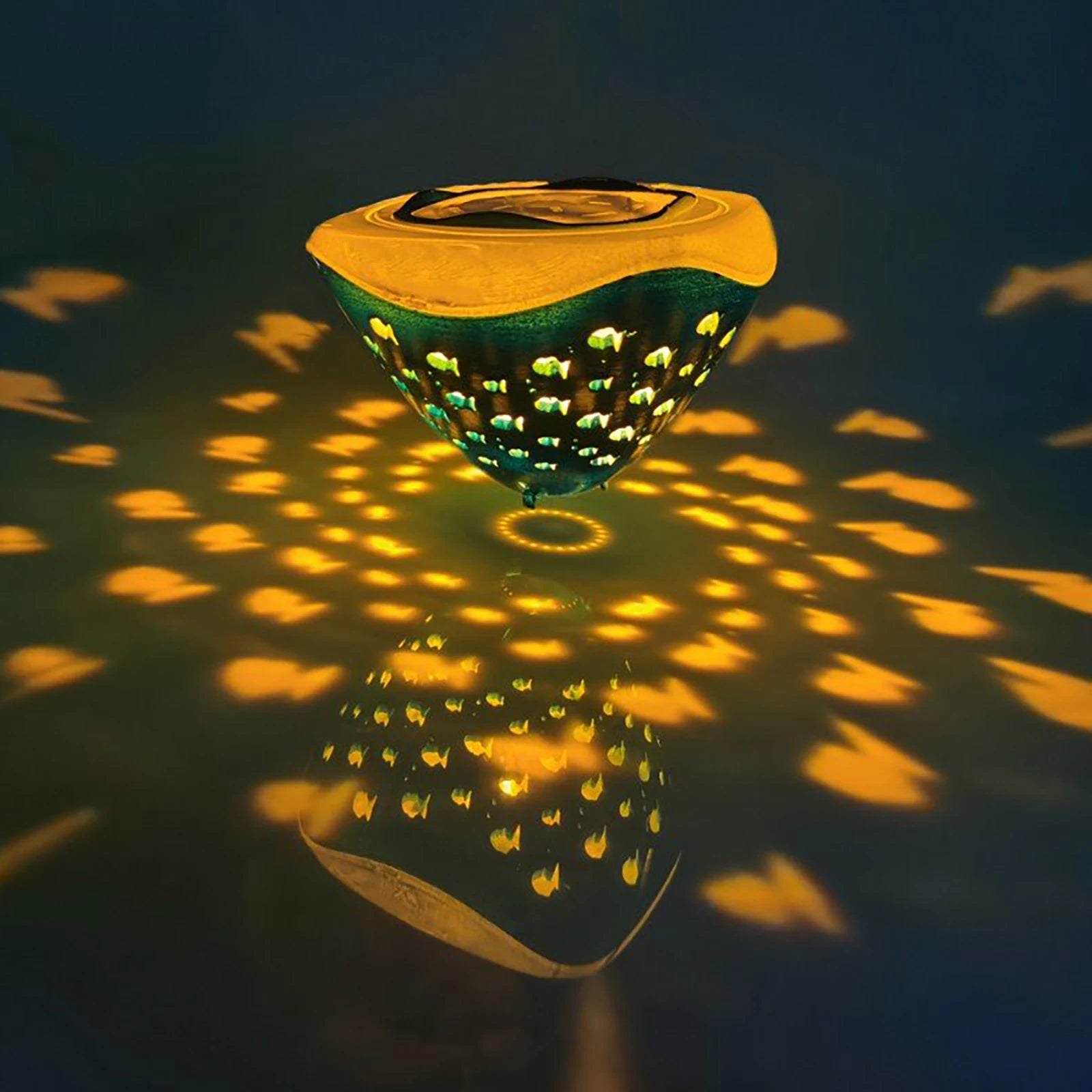 Multi Color Underwater Lamp/ Fish Pattern Floating Night Lights /4 Colors/ Battery Operated for Disco Pool Party