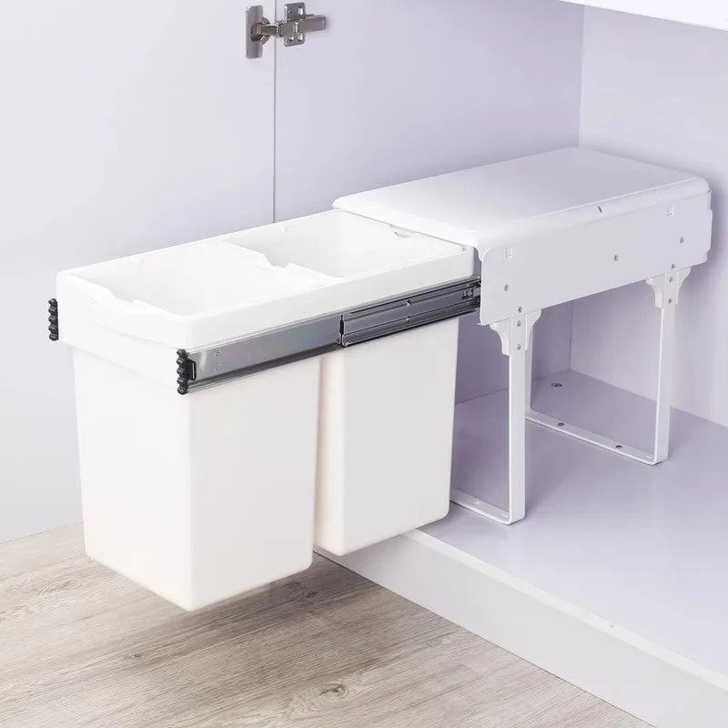 Kitchen Sink Trash Can, Large Kitchen Cabinet Recycle Bin, Food Waste Litter Bins, Dustbin Recycling ,Trash Sorting Home Appliance