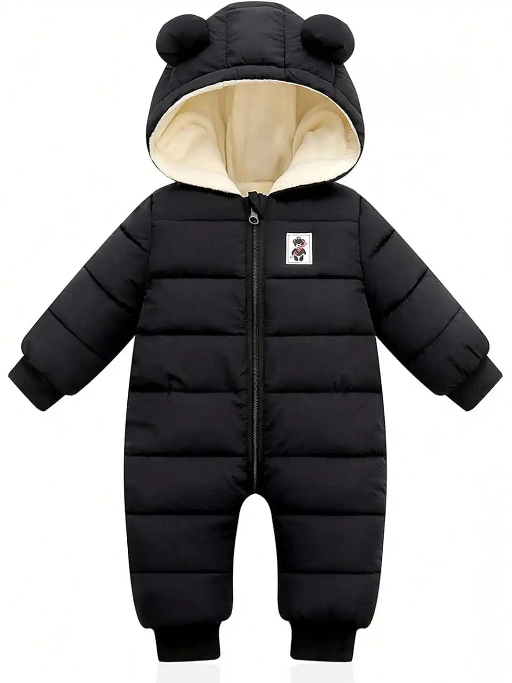 Baby Clothes Cute Infant Toddler Snowsuit Warm Newborn Boy/ Girl Winter Coats/ Hooded Zip Jumpsuit