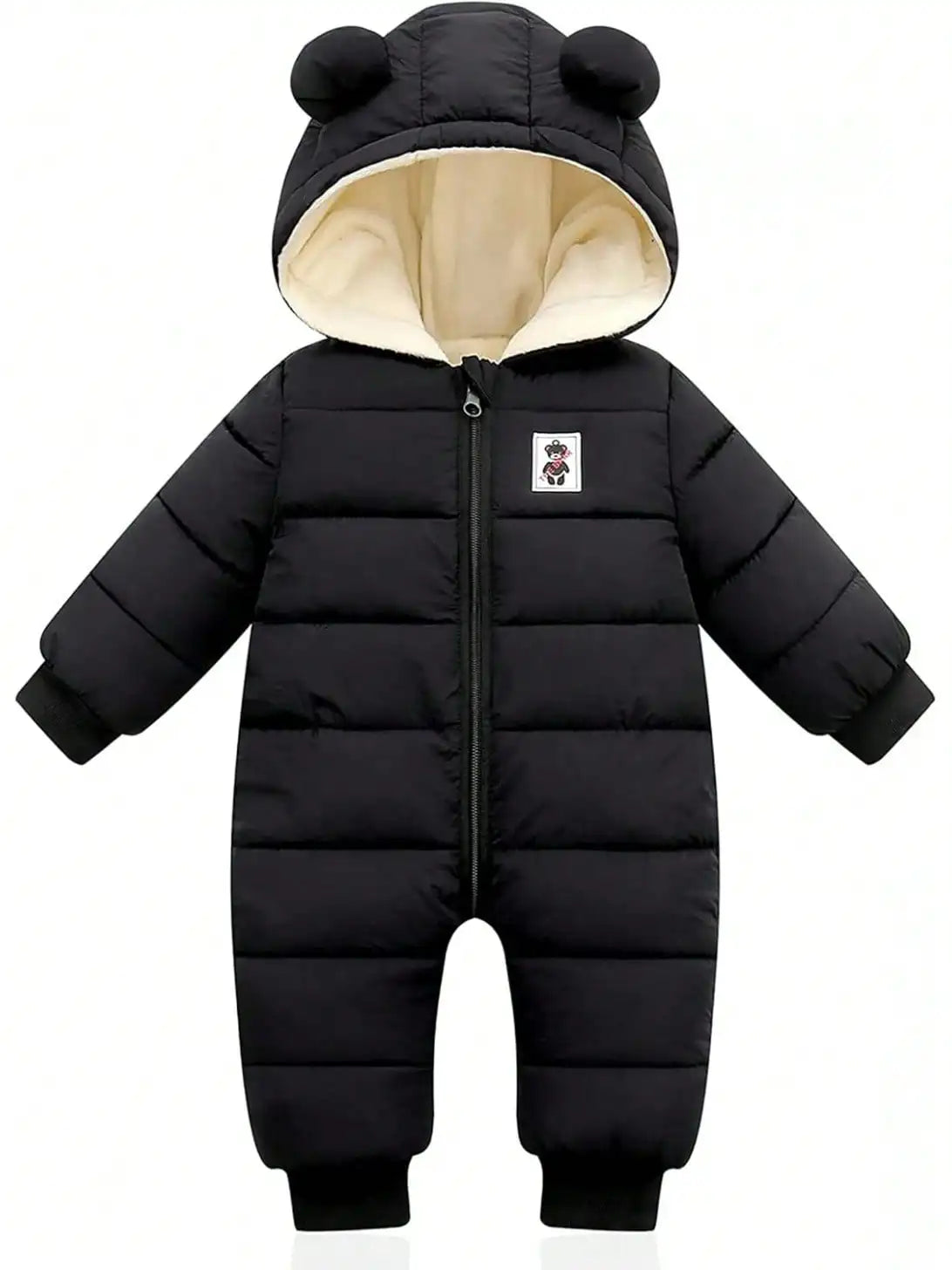 Baby Clothes Cute Infant Toddler Snowsuit Warm Newborn Boy/ Girl Winter Coats/ Hooded Zip Jumpsuit