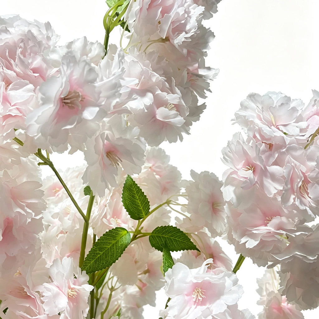 5/6FT Light Pink Faux Cherry Blossom Tree – Double-Trunk Silk Plant in Pot, Ideal for Home, Office, Wedding, Garden, Party, and Hotel Decor