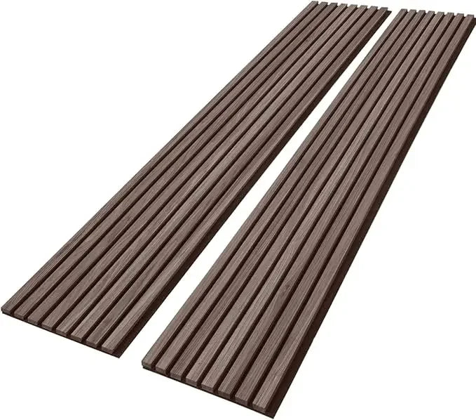 Wood Slat Wall Panels - Modern Wood Panels for Wall, 3D Fluted Sound Absorbing Panel with Wood Finish