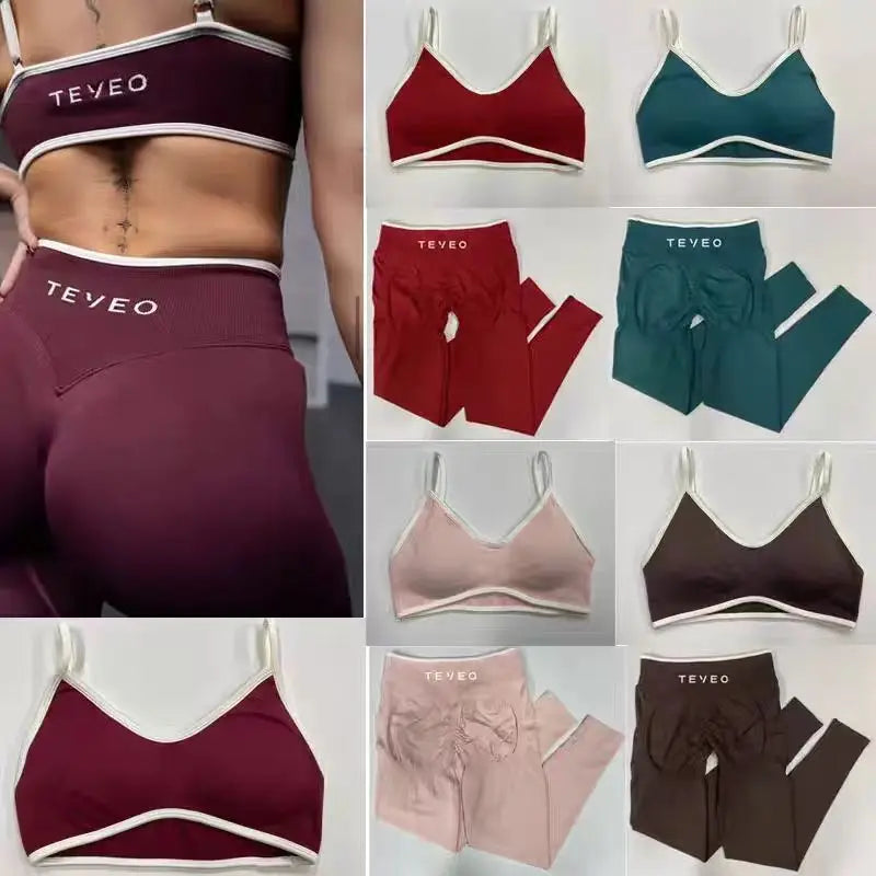 TEVEO – Short Yoga for Women, Pants with Elastic, Fitness, Cycling, Body Building, Leggings for Yoga