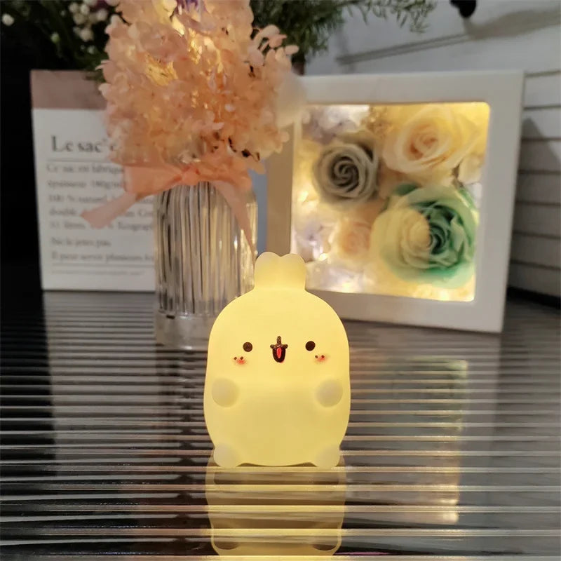 Rabbit Night Light/ Bedhead/ Bedroom LED Small Table Light/ Non Plug In/ Floor Stand/ Creative Atmosphere Night Light Decoration