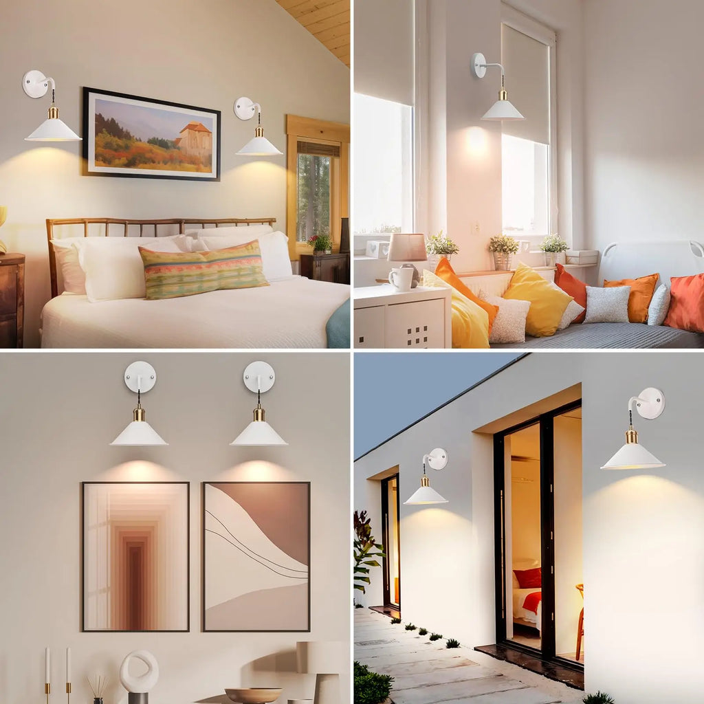 Set of 2 Battery-Operated Black Wall Sconces with Remote - Dimmable Warm & RGB Lighting for Bedrooms and Living Rooms!