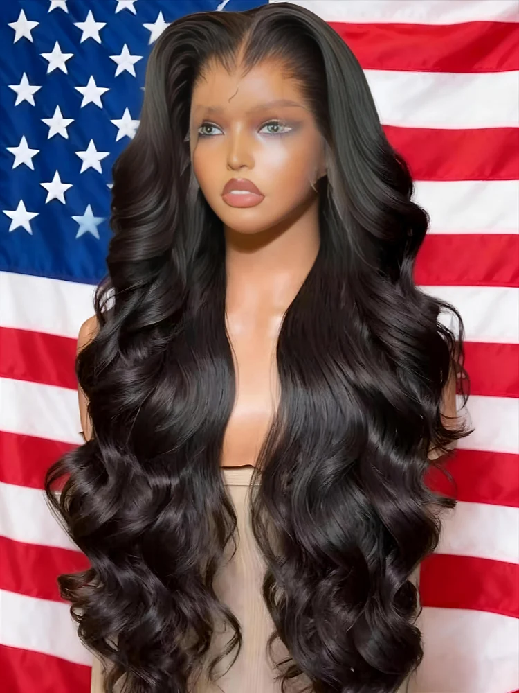 40 46Inch Body Wave Wigs Human Hair 13x6 13x4 HD Lace Frontal 100% Human Hair Wig For Black Women 250 Density Lace Closure Wigs