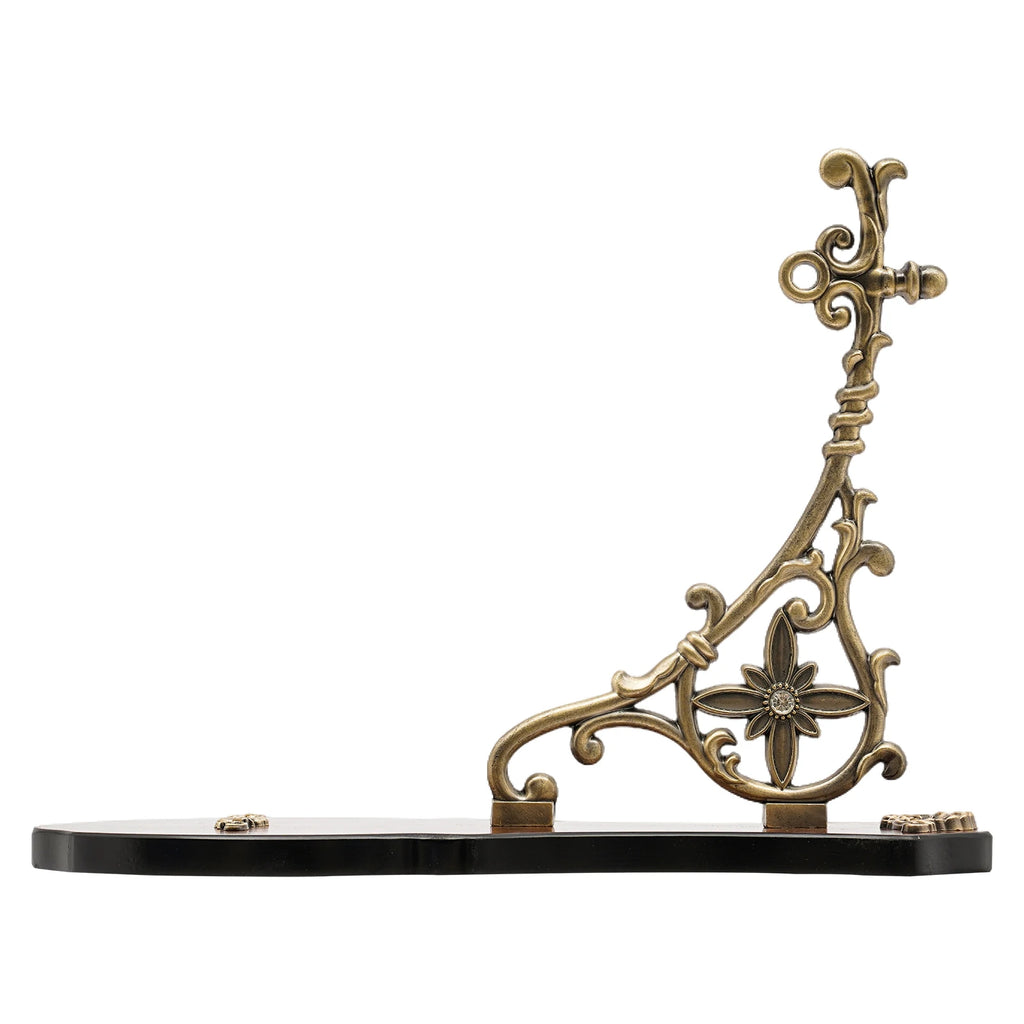 Double-Sided Wall Clock Vintage Style, 12-inch Silent Round Clock with 360° Rotation, Easy-to-Read Dual-Sided Dial for Living Room Office, Brown