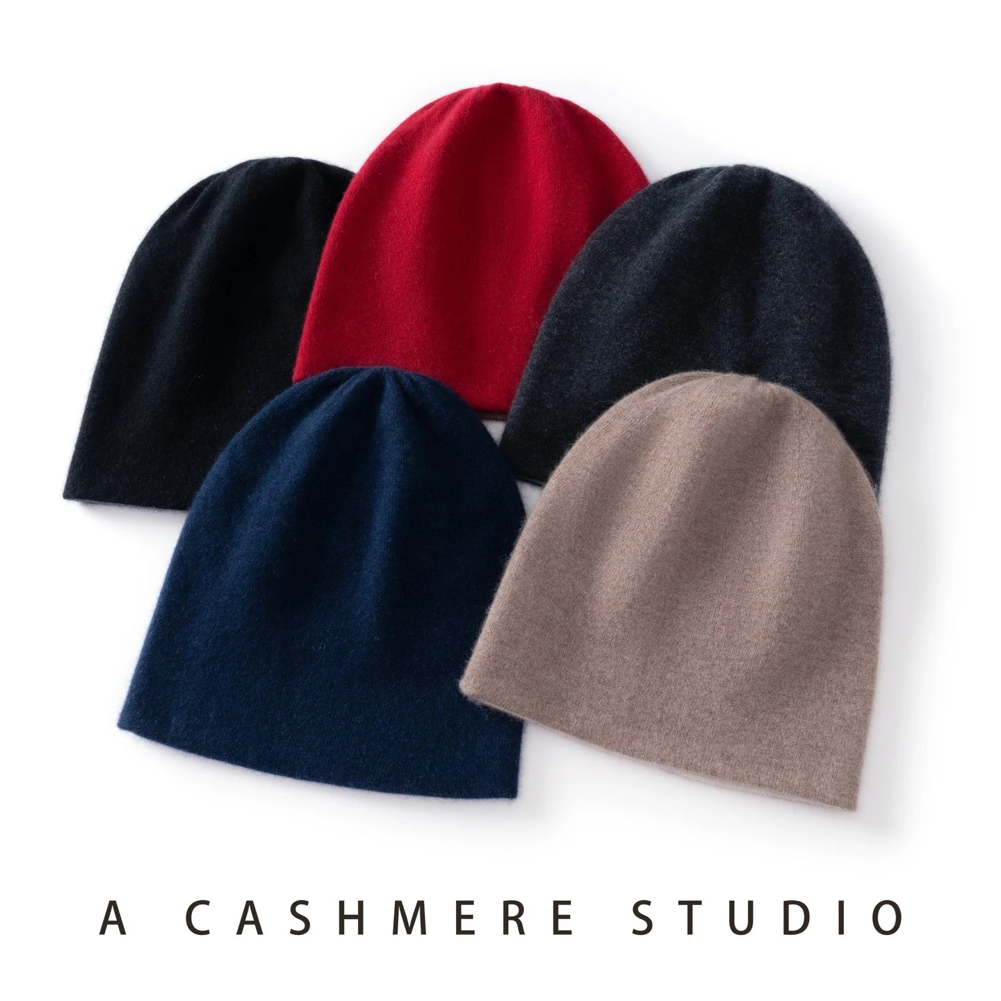 High Quality Pure Cashmere Hat for Men and Women Winter Double Layer Thicken Knitted Beanies Cap Female/ Outdoor Hats