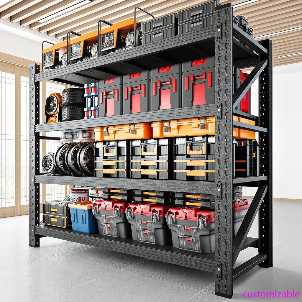 3000LBS Storage Shelves ,48" W Garage Shelving Heavy/ Duty Metal Adjustable Garage Shelves, Shelving Units Industrial Shelving