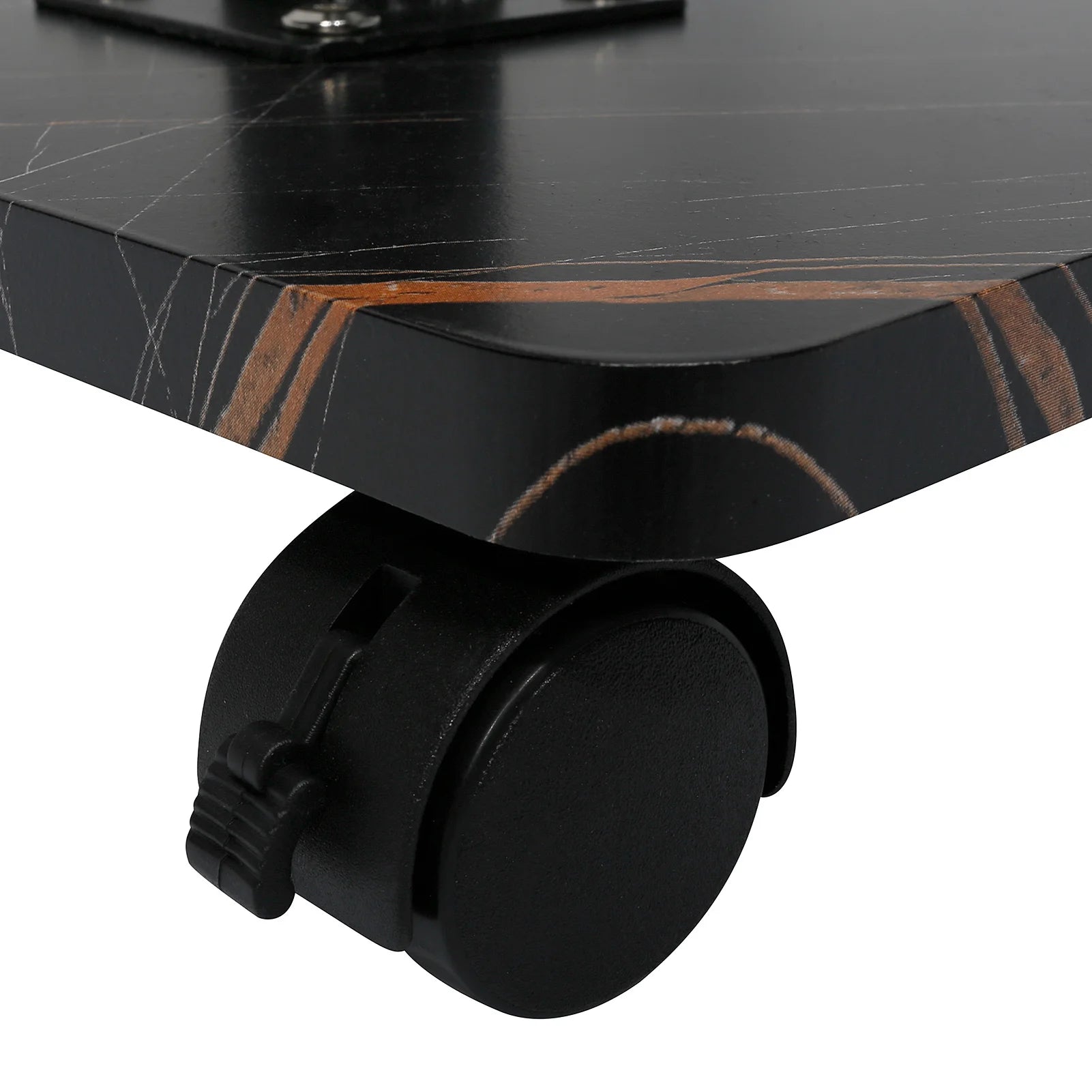 15.74x11.81 Inch Coffee Table C-Shaped Simple Mobile Rolling Storage Desk Home Bedside Corner Sofa Cabinet Family Side Tables