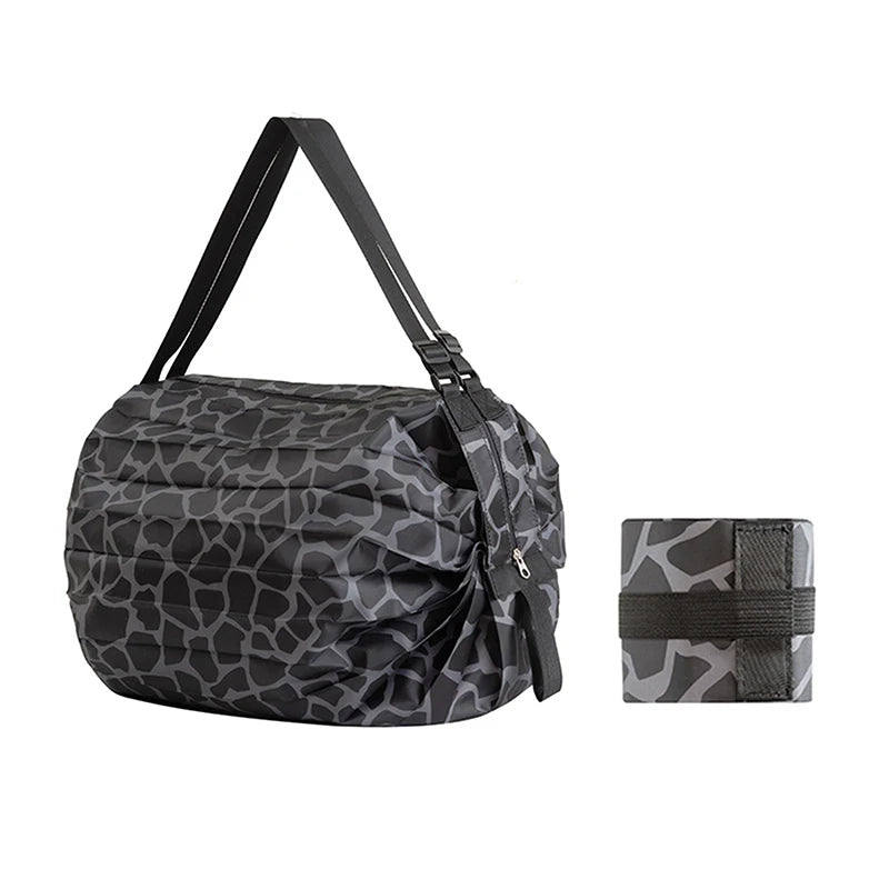 Foldable Storage Bag With Handle/ Portable Travel Camouflage Handbags/ Large Capacity Shopping Bag
