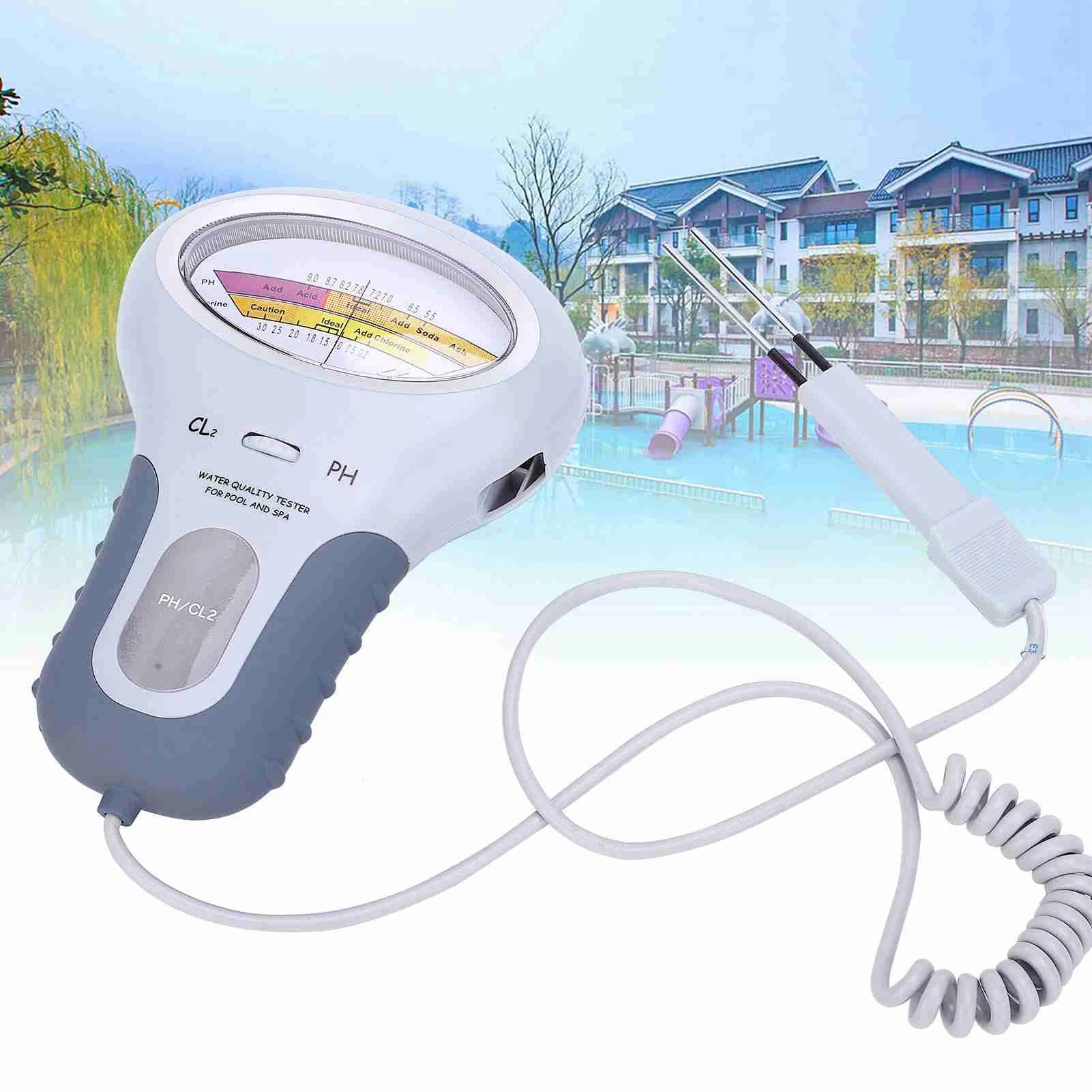 2 in 1 PH Chlorine Meter Chlorine Tester /PH Tester/ Chlorine Water Quality Testing Device/ CL2 Measuring Pool Swimming Accessories