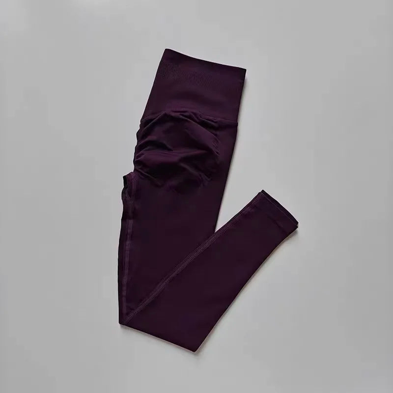 Seamless Yoga Suit Women's Beauty Back Sports Bra Lingerie Peach Buttocks Fitness High Waist Legigngs Gym Yoga Suit Pilates Set