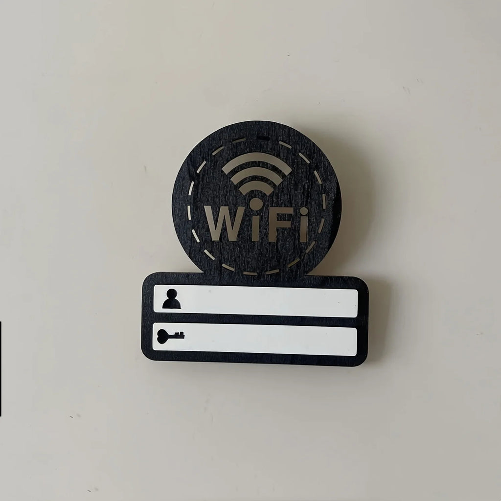 1pc Wooden WiFi Password Sign, Wall Hanging Wireless Network Indicator