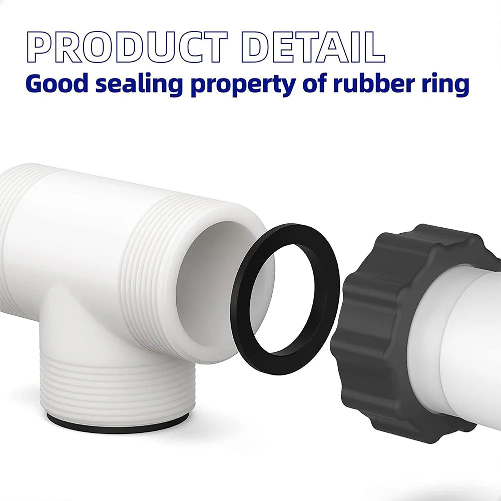 Pool Hose T Splitter Controlling Flow Swimming Pump Hose Adapter Above Ground Pool Hose Connector for 1.5 Inch Pool Pump Hose