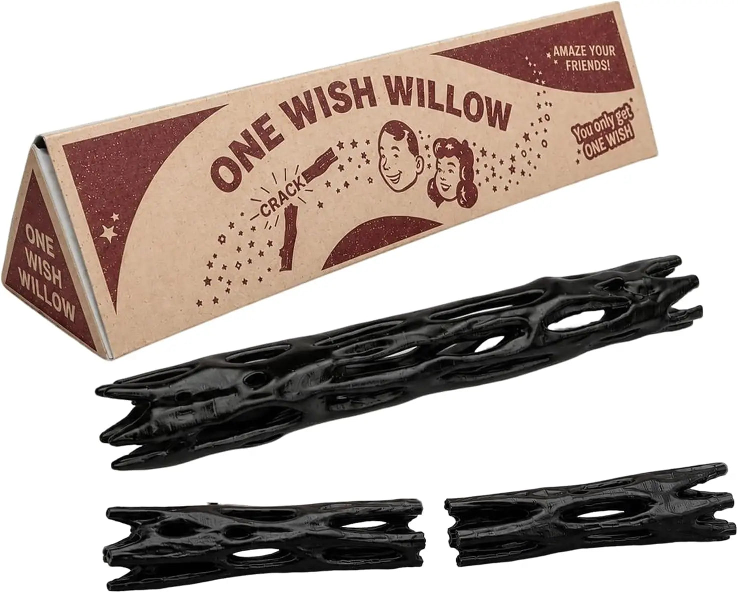 1Pcs Wish Willow Stick with Box, 3D Printed Wishing Willow Wish-Making Snap Stick, Breakable Magic Lucky Charm for Spiritual Uses