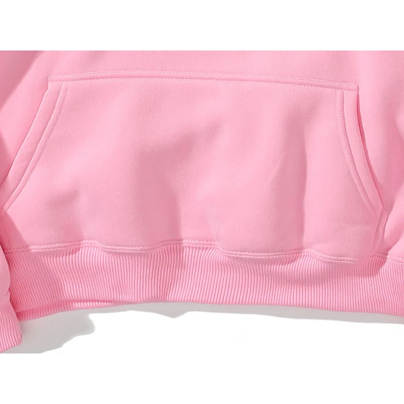 New Women'S And Youth Tropical Flower Island Hoodie - Light Grey With Pink Flower Print - Daily Street Wear - Four Seasons Women