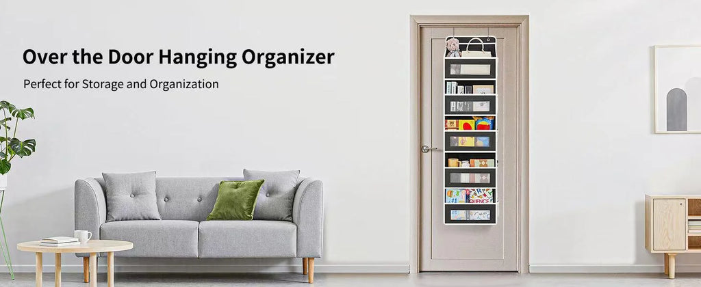 5-Shelf Hanging Storage Organizer - Behind Door, Anti-Tilt, 5 Large Capacity Pockets, Suitable for Bedroom, Bathroom
