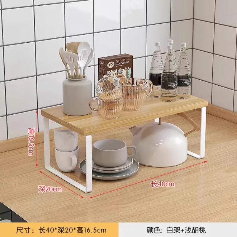 Kitchen Desktop Shelf/ Layered Storage Partition, Small Racks for Storing Dishes, Seasonings, Home Storage Holders Organization