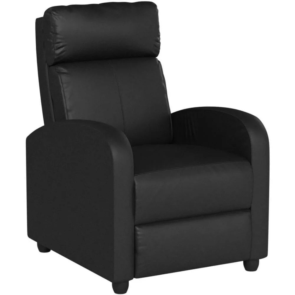 Recliner Chair for Living Room Massage Reading Sofa Home Theater Seating Modern Reclining Easy Lounge with PU Leather Padded Sea