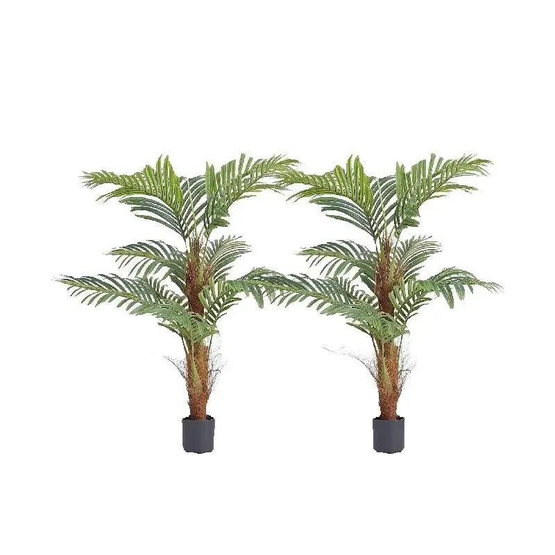 Artificial Palm Tree 4/5/6 FT Faux Plant /Secure PE Material & Anti-Tip Tilt Protection/ Low-Maintenance Plant for Home