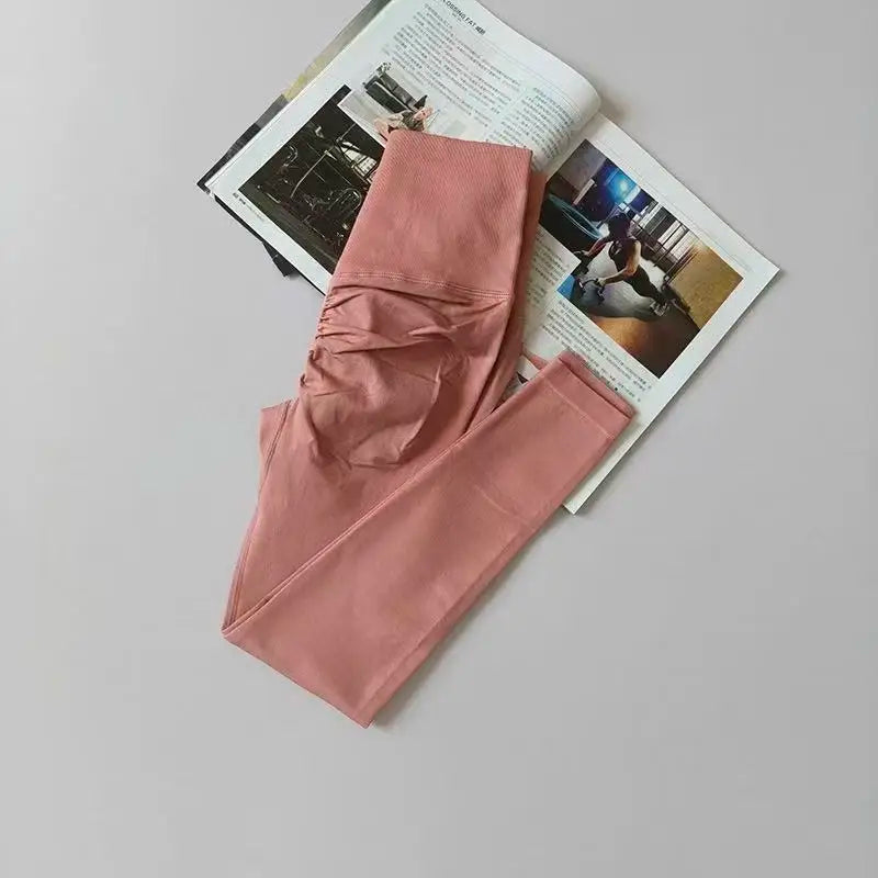 Seamless Sport Yoga High Waist Pants Leggings Sport See Through Yoga Gym Running Quick Dry Pants Scrunch Butt Pants