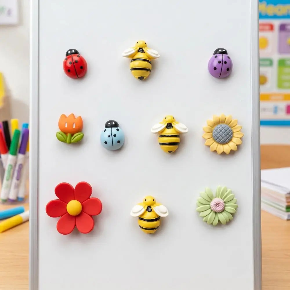 10pcs Adorable Refrigerator Magnets - Durable & Strong Hold for Kitchen, Office & More - Versatile Home Decor/ Mothers Day Gift