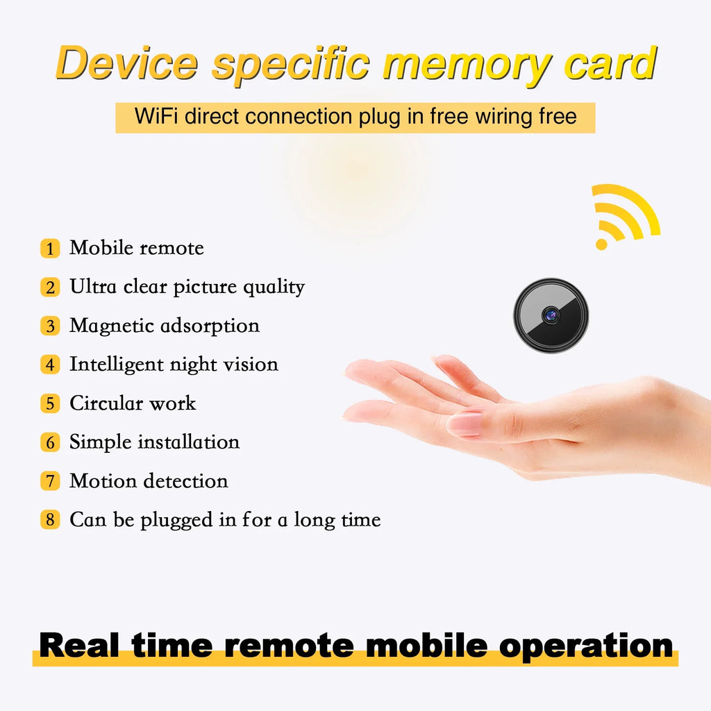R27  Wireless camera High Definition Sports Mini Cam Portable Handheld Multi Scene Shooting Home Outdoor Recorder