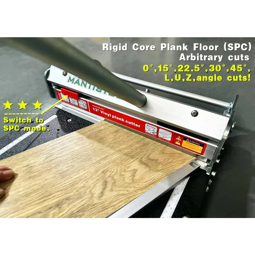 Advanced 13 Pro SPC, LVP, LVT, WPC, RVP, VCT, PVC, and Rigid Core Vinyl Flooring Cutter - Cuts Up to 9mm Thickness