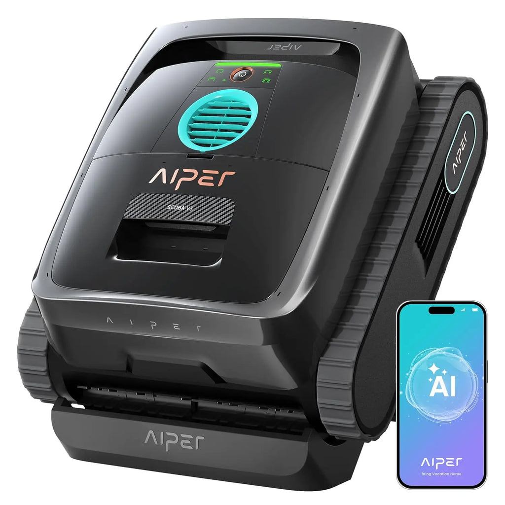 Scuba V3 AI Vision Cordless Robotic Pool Cleaner, Include Wireless Charging Dock, Smart Waterline Parking &, Custom