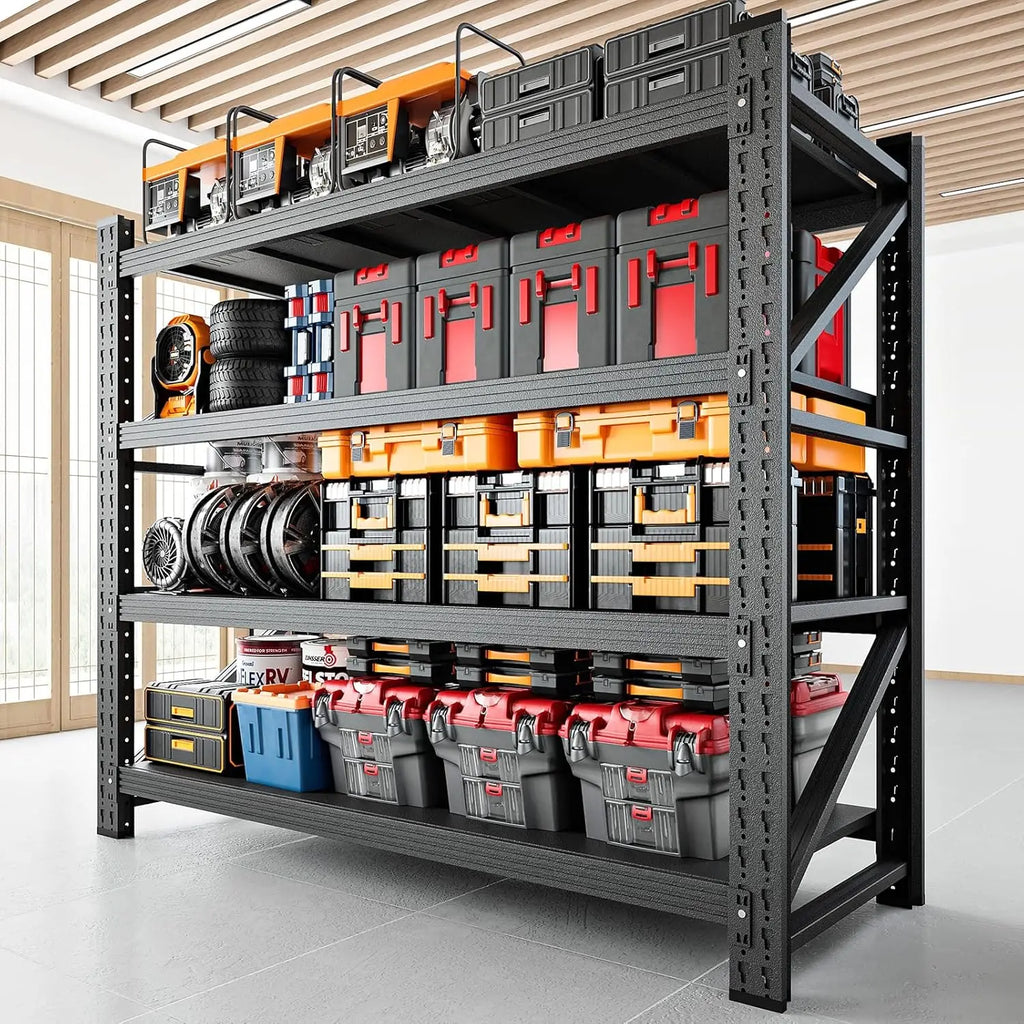3000LBS Storage Shelves ,48" W Garage Shelving Heavy/ Duty Metal Adjustable Garage Shelves, Shelving Units Industrial Shelving