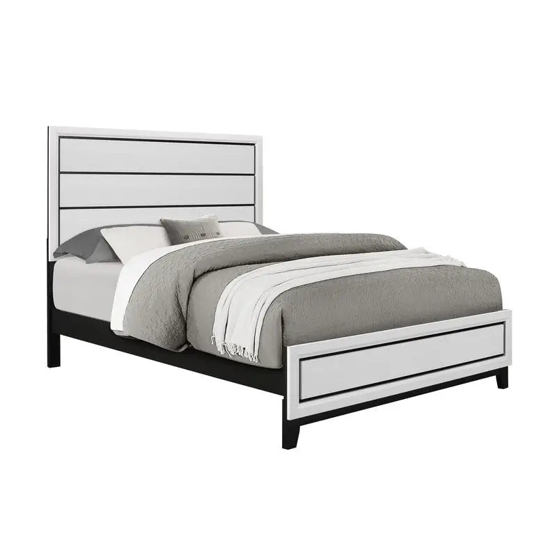Mirage White 5-Piece Queen Bedroom Set with Modern Design