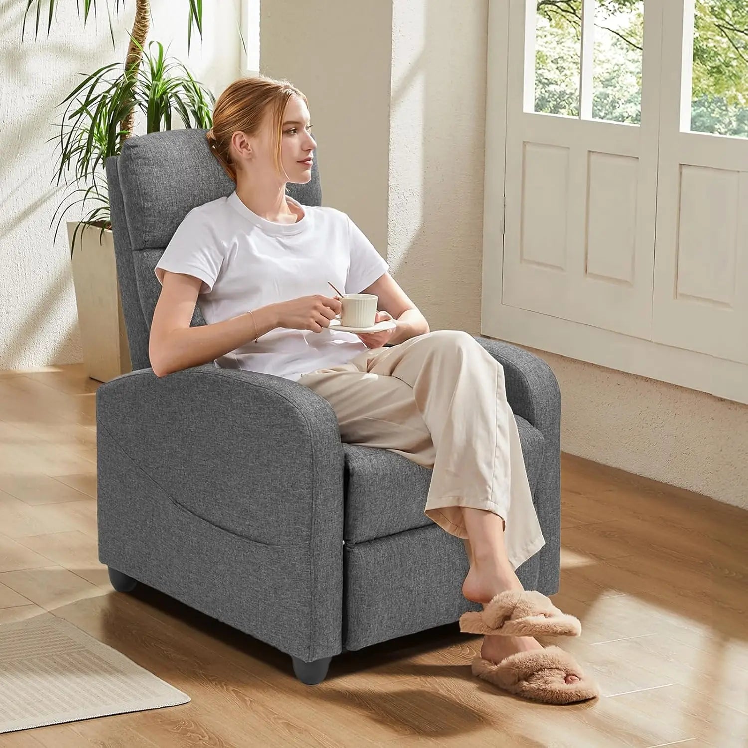 Recliner Chair for Adults, Adjustable Home Theater Seating with Lumbar Support for Any Room