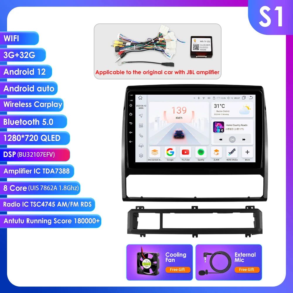 Android Auto Car Radio For Toyota Tacoma 2/Hilux 2005-2015 Multimedia player GPS Navi/ Stereo Car Intelligent Systems 4G Car Play