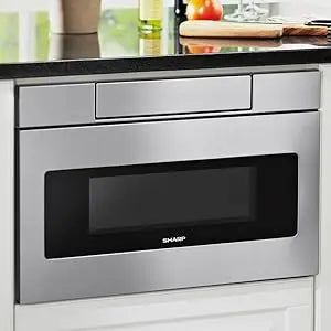 Microwave Drawer Oven, 24-inch, 1.2 Cubic Feet, 950 Watt, Concealed Control Panel with Digital LCD Display, Stainless Steel