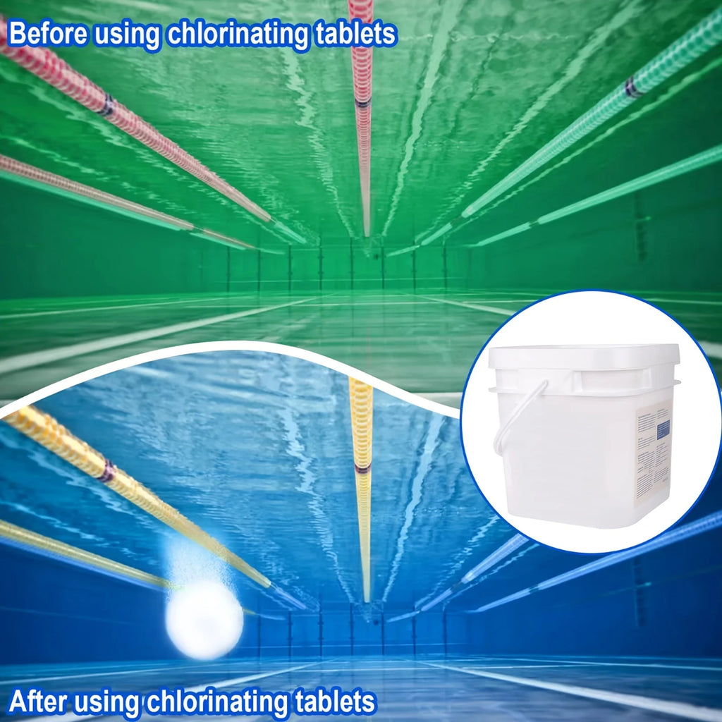 20LB 3inches Swimming Pool Cleaning, Pool Chlorinating Tablets, Pool Stain Removers, Swimming Pool Care, pool chlorine tablets