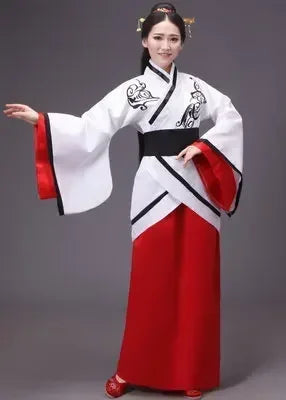Vintage Ethnic Style Women Top/ Skirt 2 Piece Set Princess Dance Costume/ Hanfu Ladies Suit Cosplay Outfit Woman New Year Clothing