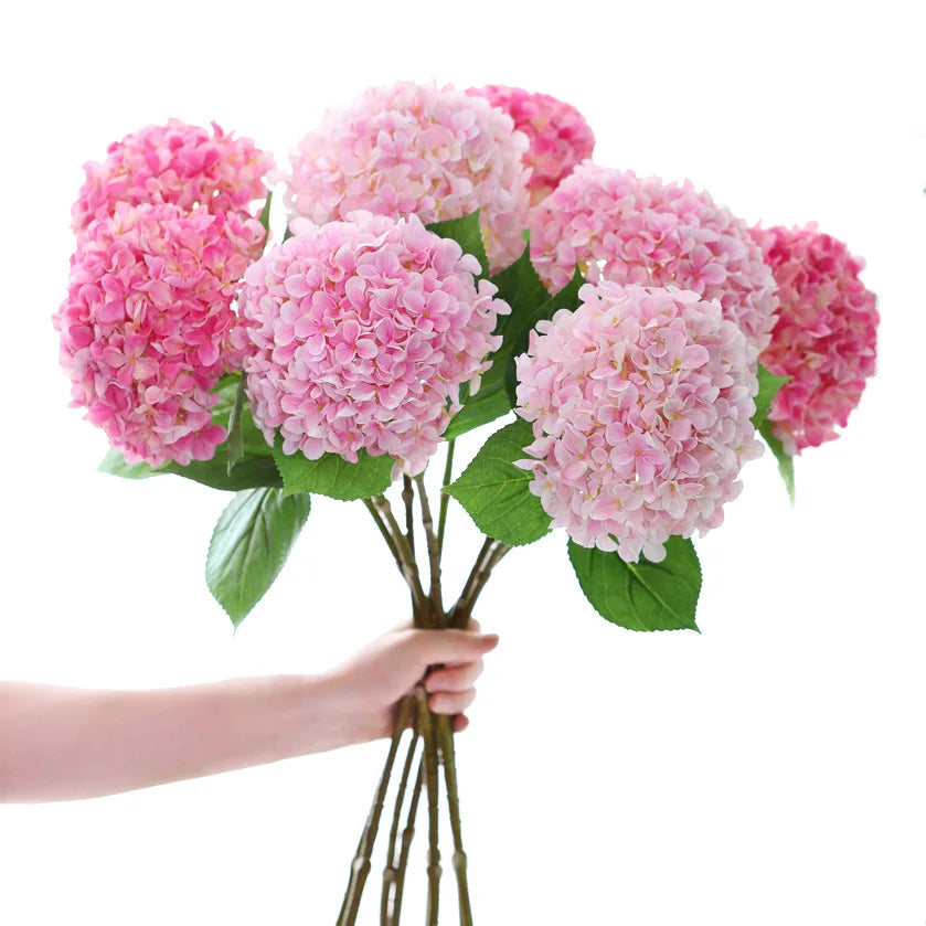 1/5/10pcs 58cm Beautiful Silk Artificial Flowers/ Hydrangea Bouquet for Home Party/ Wedding/ Living Room Decoration Accessories