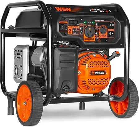 5600-Watt Dual Fuel Portable Generator with Wheel Kit, Electric Start, and Carbon Monoxide Monitoring (DF5600X)