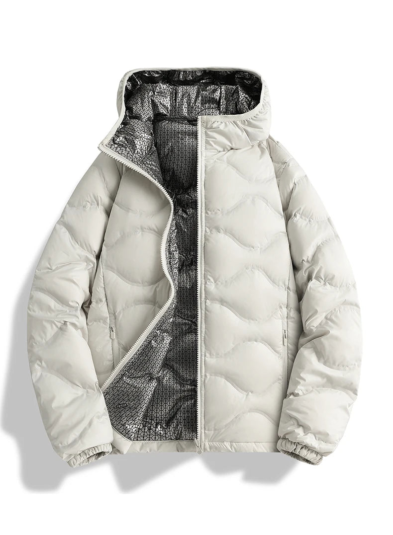 Unisex Fleece Thickened Hooded Jacket/ Windproof/ Breathable Warm Sports Jacket Autumn, Winter ,Outdoor Running Fitness Thick Jacket