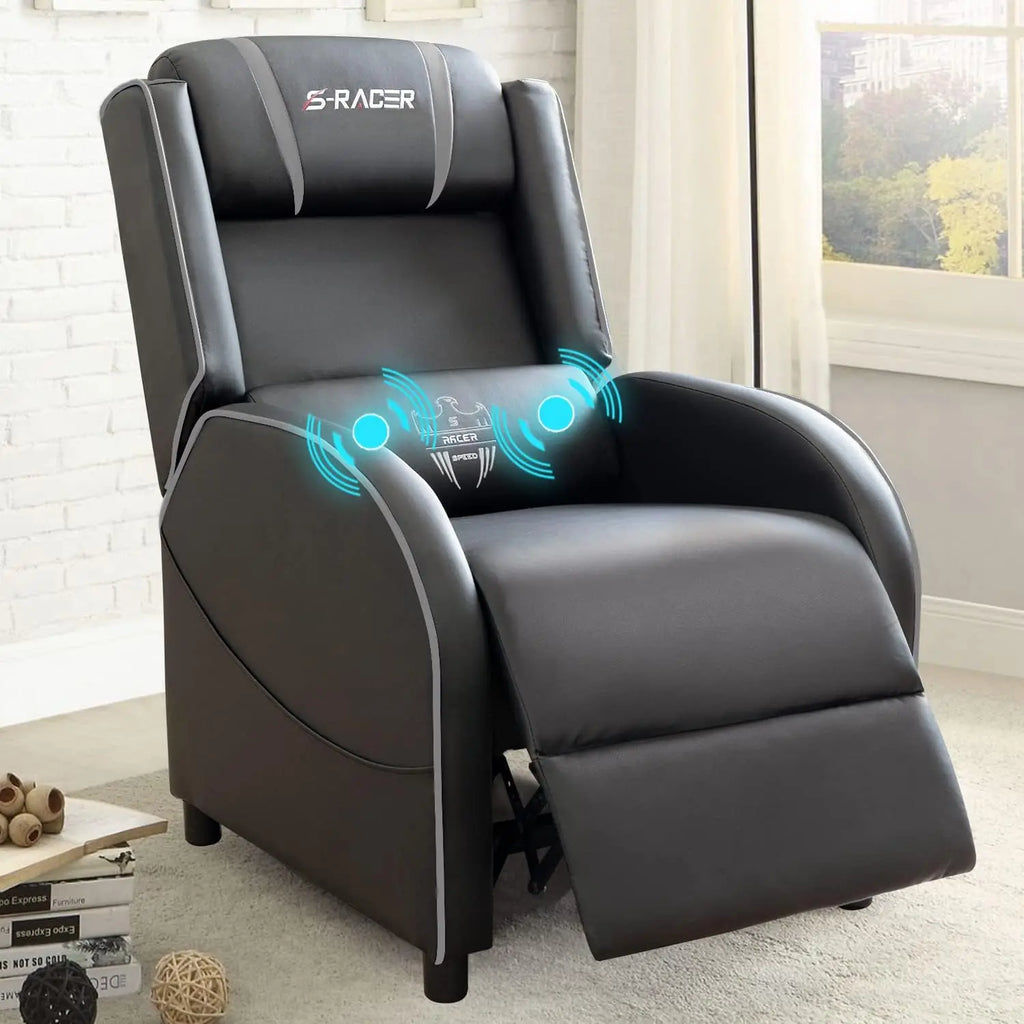 Ergonomic PU Leather Gaming Recliner