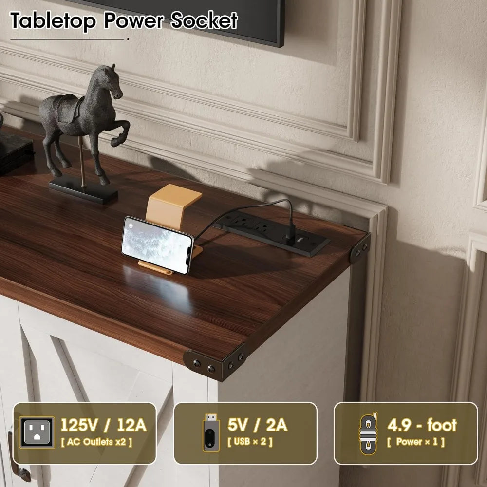 65 Inch TV Stand with Drawers - Modern Entertainment Center