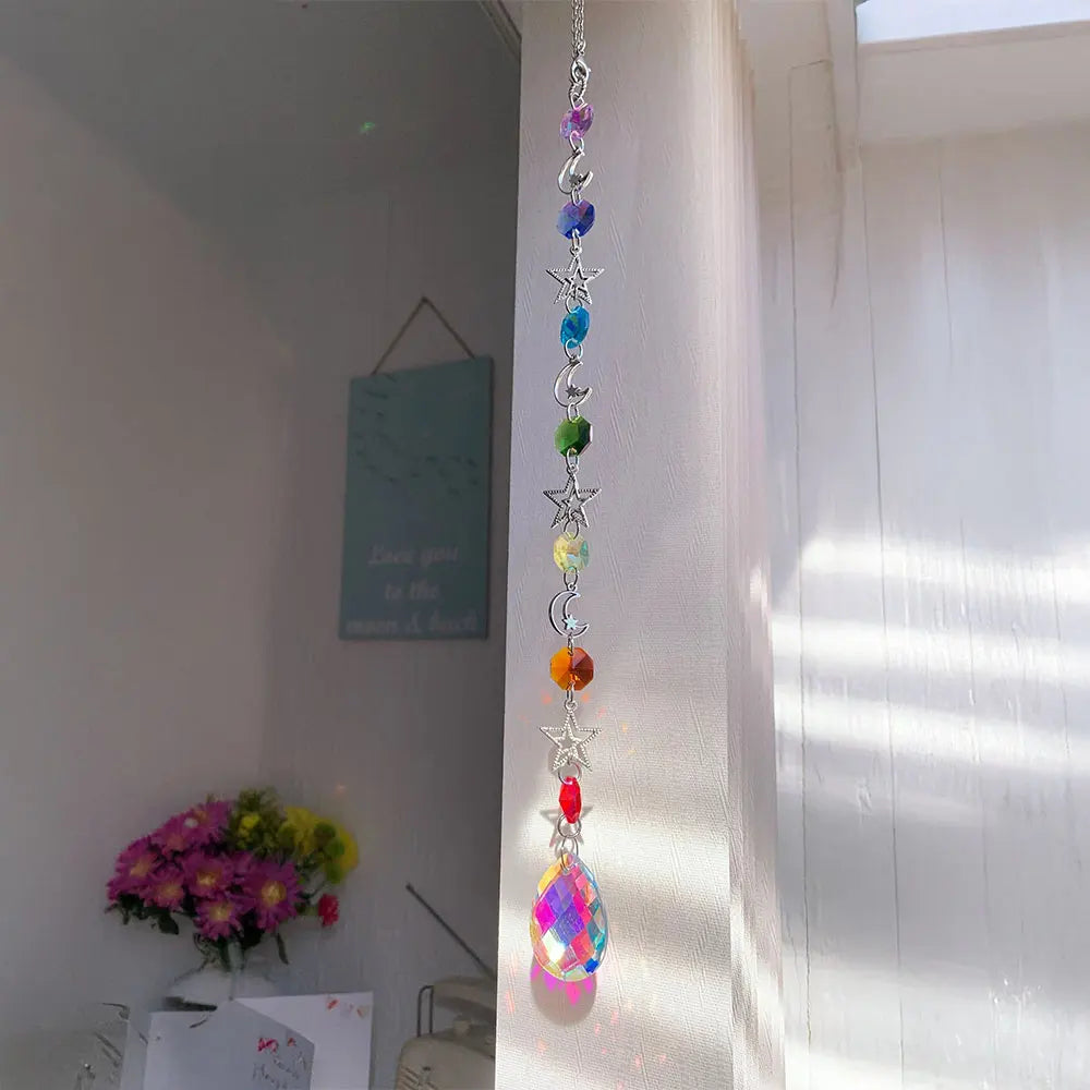 Crystal Wind Chime Rainbow Maker /Sun Catcher/ Dream Catcher Pendant/ Home/ Garden Decor Wind Chime, Holiday, Festival, Home Decor,