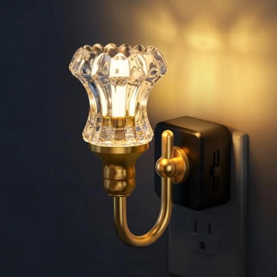 LED Night Light, Night Lights Plug into Wall, 0-100LM Dimmable Nightlight, Dusk to Dawn Sensor, 3000K Soft White, Nightlights