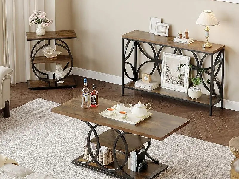 Narrow Sofa Table 47.2 Inch,Industrial Sofa Table Behind Couch,Vintage Entry Console Table with Storage for Entryway,Living Room